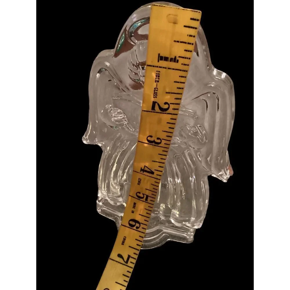 Mikasa Crystal Caroling Angel Candle Holder Crystal Votive